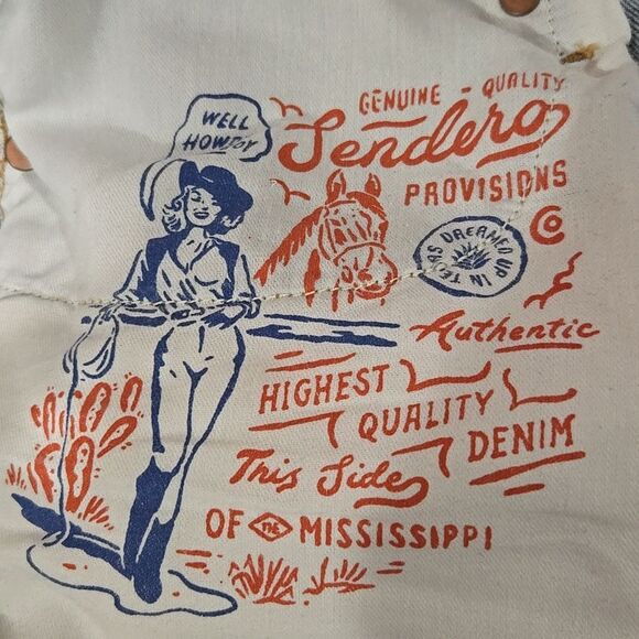 Sendero The Maria Jeans Size 27 Wide Leg High Rise Cowgirl Western Rodeo Cotton - Picture 11 of 16